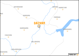 map of Dazhan