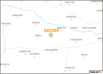 map of Dazhan