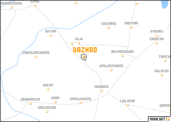 map of Dazhao