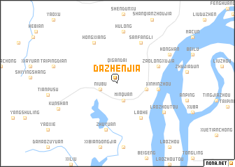 map of Dazhenjia