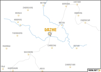 map of Dazhe