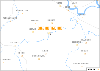 map of Dazhongqiao