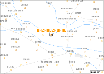 map of Dazhouzhuang