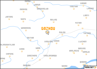 map of Dazhou