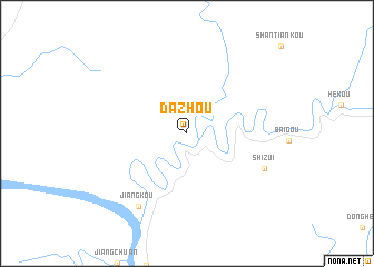 map of Dazhou