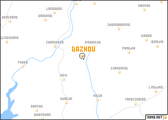 map of Dazhou