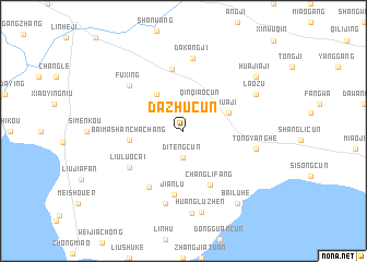map of Dazhucun
