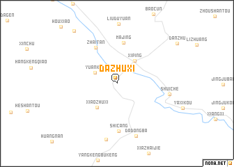 map of Dazhuxi