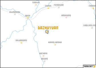 map of Dazhuyuan