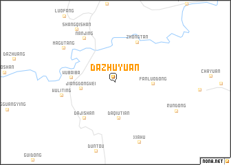 map of Dazhuyuan