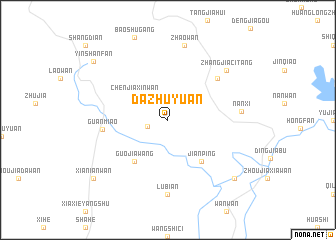 map of Dazhuyuan