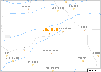 map of Daziwen