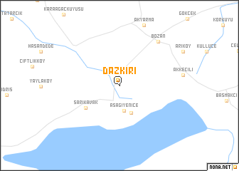 map of Dazkırı