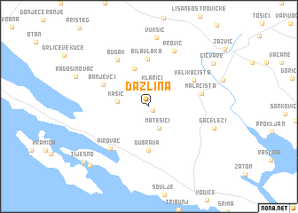 map of Dazlina