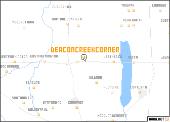 map of Deacon Creek Corner