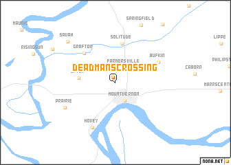 map of Dead Mans Crossing