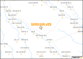 map of Deagu de Jos