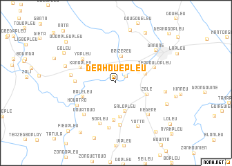 map of Déahouépleu