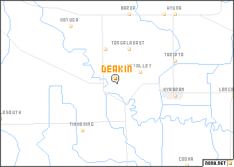 map of Deakin