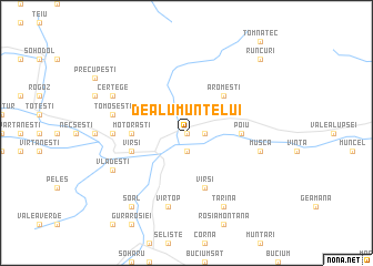 map of Dealu Muntelui