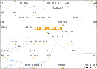 map of Dealu Presecii