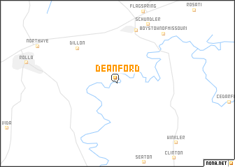 map of Dean Ford