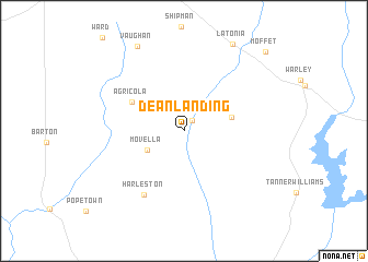 map of Dean Landing
