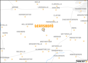 map of Deansboro