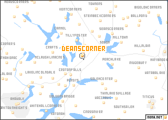map of Deans Corner