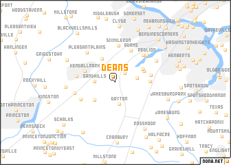 map of Deans