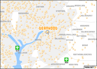 map of Deanwood