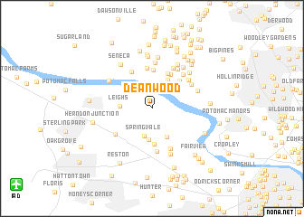 map of Deanwood