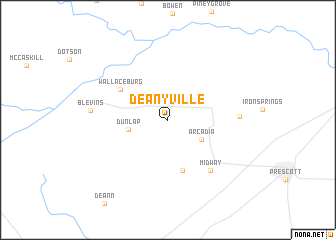 map of Deanyville