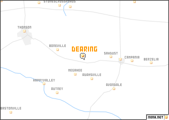 map of Dearing