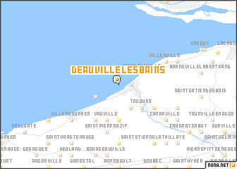 map of Deauville-les-Bains