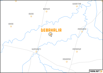 map of Debahaliā
