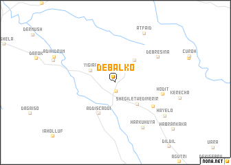 map of Debalkʼo