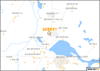 map of DeBary