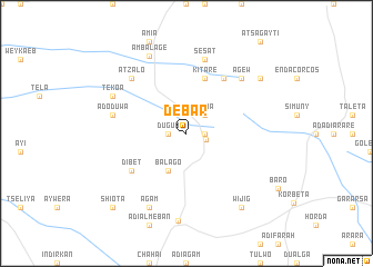 map of Debar