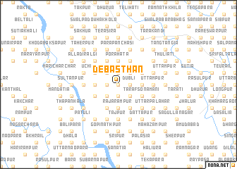 map of Debāsthān