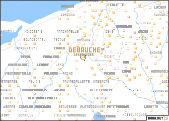 map of Débauché