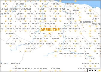 map of Débauché