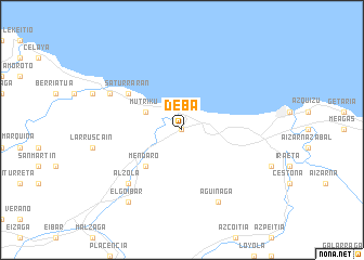 map of Deba