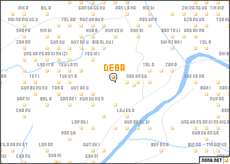 map of Deba