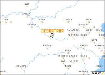 map of Debbatana