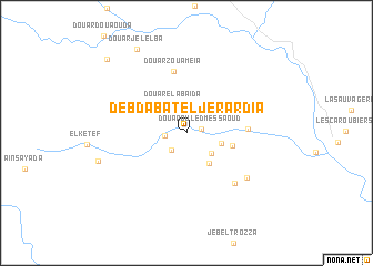 map of Debdabat el Jerardia