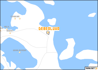 map of Debeʼāluwa