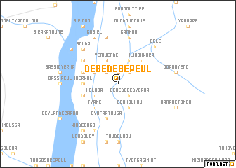map of Débé Débé Peul