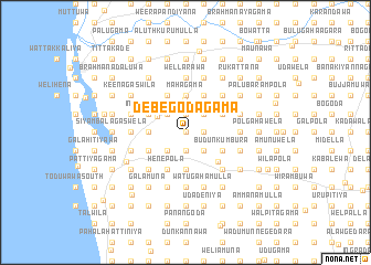 map of Debegodagama