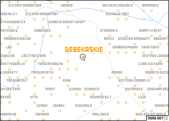 map of Dębe Kąskie